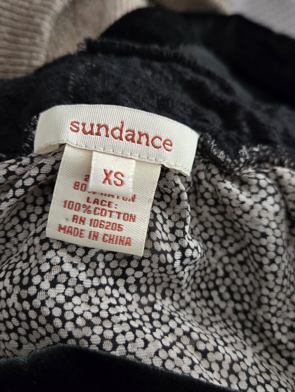 Sundance Silk Blend Black and Grey Velvet Paisley Burnout Blouse - Picture 2 of 11